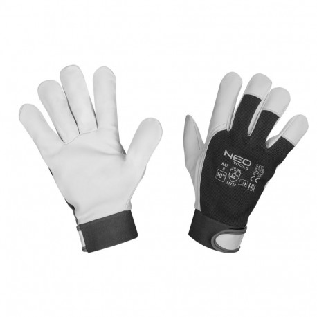 Töökindad 2122X, kitsenahast, takjakinnitusega, suurus 10", CE