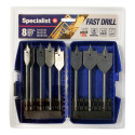 SPECIALIST+ feather drill set, 8 pcs.