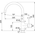 Mixer for washing machine Lina XL stone gray 115.0626.022