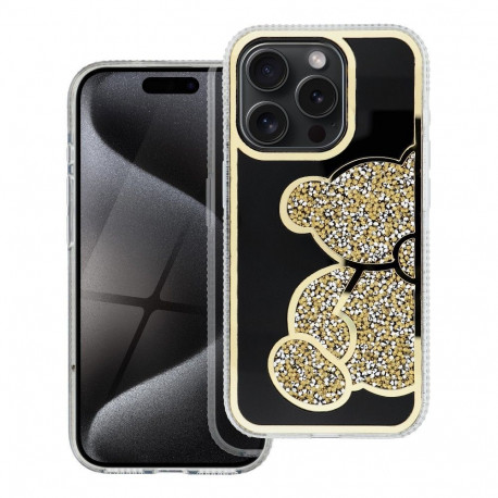 Case for iPhone 16 PRO MAX Teddy Bear gold