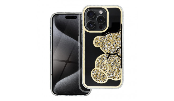 Case for iPhone 16 PRO MAX Teddy Bear gold