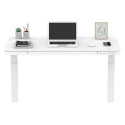 Desk ERGO with 1 motor 120x60xH72-121cm, white