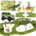 Racetrack dinosaurused autod 240 elementi