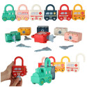 Hariduslik puzzle mäng auto plokid tabalukud sensoorsed mänguasjad Montessori