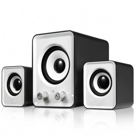 ZS35B 2.1 USB-toitega valged kõlarid