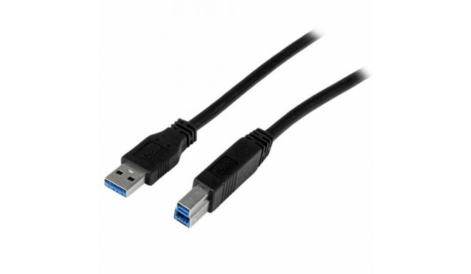 USB A - USB B Kaabel Startech USB3CAB1M            Must