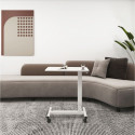 Up Up Forseti Adjustable Height Table, White