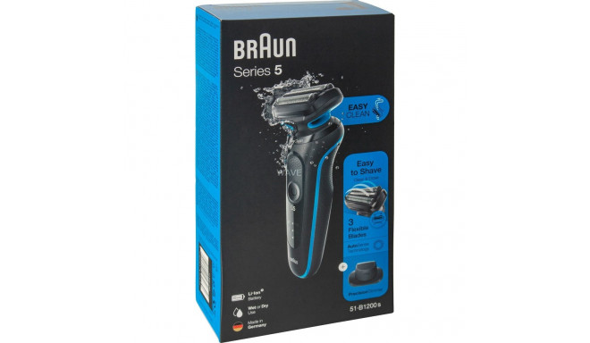 Braun Series 5 - 51-B1200s, shaver (black/blue)