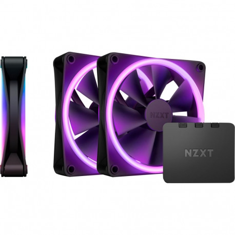 NZXT F120 RGB DUO Triple 120x120x25, case fan (black, pack of 3, incl. RGB controller)