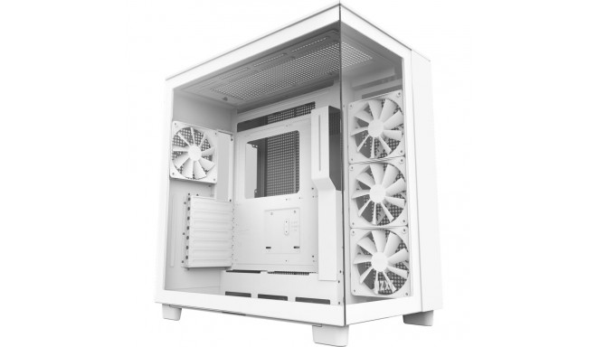 NZXT H9 Flow All White, tower case (white, tempered glass)