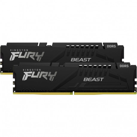 DIMM 64 GB DDR5-6000 (2x 32 GB) Dual-Kit (schwarz, KF560C36BBEK2-64, FURY Beast, AMD EXPO)