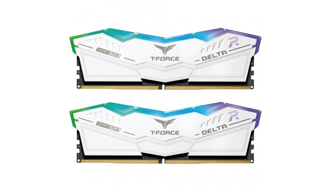 Team Group RAM DDR5 32GB 5600 CL 36 Dual-Kit DIMM FF4D532G5600HC36BDC0 Delta RGB White