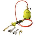 Gas burner, soldering iron, gas cartridge heat gun HANDY - set