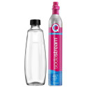 "SodaStream Zubehör Glaskaraffe DUO 1-Pack + Reservezylinder"