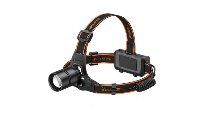 Superfire HL71 headlamp flashlight, 500lm, USB