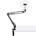 Desktop arm stand Puluz with 20cm LED Vlogging Ring PKT3089B