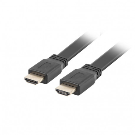 HDMI M/M V2.0 CABLE 3M 4K BLACK FLAT LANBERG
