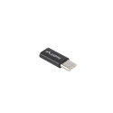 Lanberg adapter USB-C (M) - micro USB (F), black