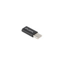 Lanberg adapter USB-C (M) - micro USB (F), black