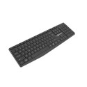 NATEC SQUID keyboard Mouse included Home/Office USB QWERTY US International Black