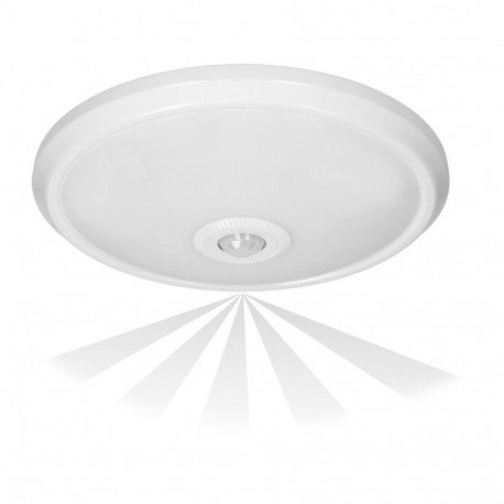 ZONDA LED 12W laevalgusti liikumisanduriga 800lm IP20 4000K piimjas polükarbonaat valge