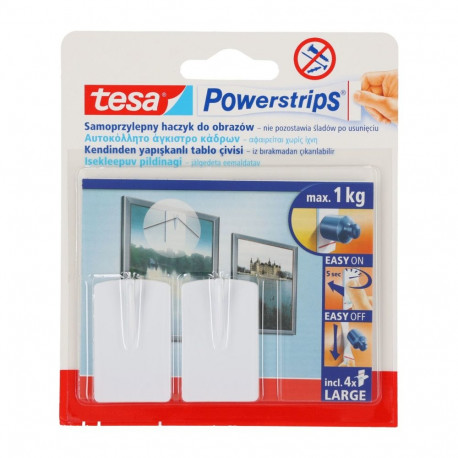 iseliimuvad powerstrips 2 tk piltidele, valged