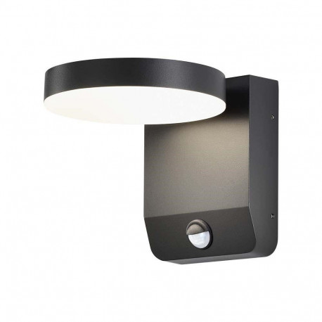 Projector Façade Luminaire V-TAC 17W LED Motion Sensor Round Black IP65 VT-11020S-RD-B 4000K 2480lm
