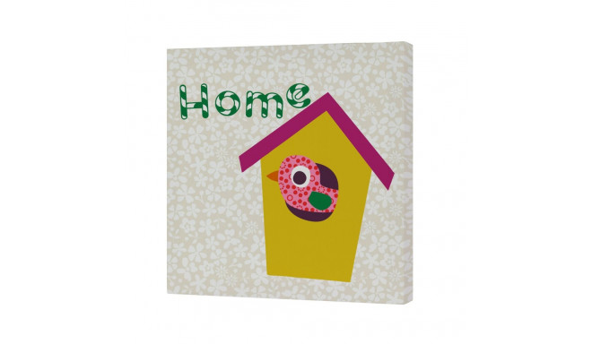 Canvas HappyFriday Moshi Moshi House Multicolour 27 x 27 cm