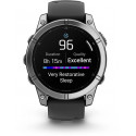 Garmin fenix E 47mm, stainless steel/black