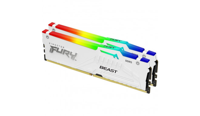 Kingston FURY Beast White DDR5 RGB EXPO 6400 MHz CL32 32 GB Memory Module Kit