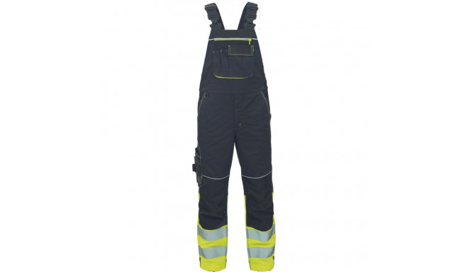 Cerva Knoxfield HVPS DW traksipüksid must Hi-Vis kollane 48
