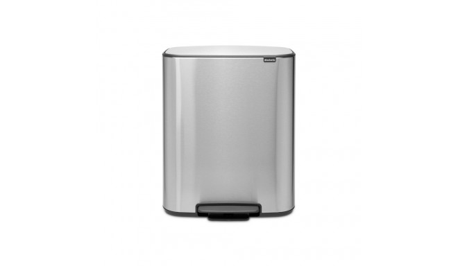 Prügikast 60L, Brabantia, BO pedaaliga, K-65,2cm, L-54,1xS-36,3cm/ Matt Steel FPP, matt teras