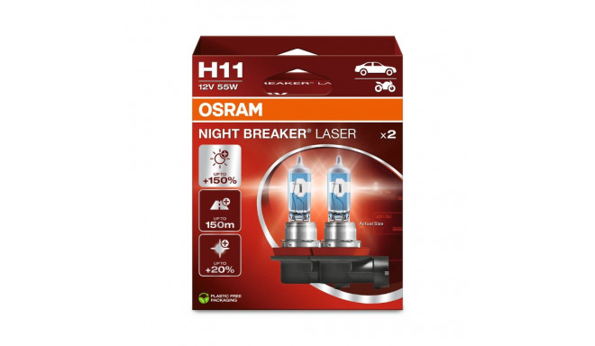 H11 12V 55W Night Breaker Laser 2tk