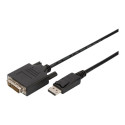 ASSMANN adaptorcable DisplayPort DVI-D 24+1 M/M digital Full HD Dual Link 3m AWG32