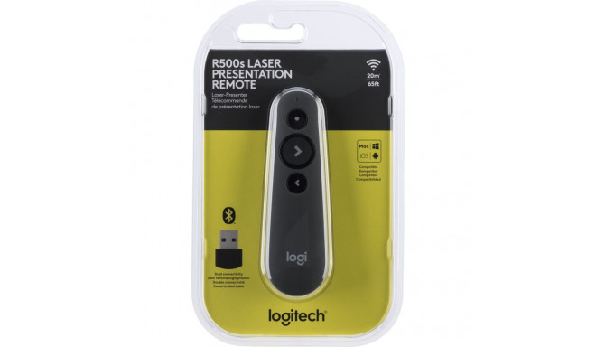 PROMO Logi Wireless Presenter R500, USB GRAPHITE