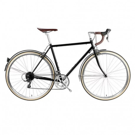6KU TROY - Del Rey Black, 28" 49 cm S, must