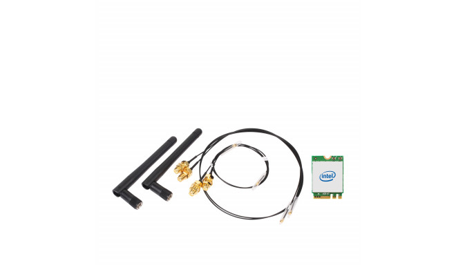 WLAN-Kit M.2 INTEL IEEE 802.11ax+BT Universal WLAN-AX/ BT KIT. M.2-card w/o Bracket