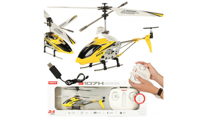 SYMA S107H RC helikopter 2.4GHz RTF kollane