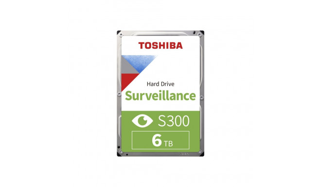 TOSHIBA S300 Video Surveillance HDD 6TB 3.5inch 5400rpm 256MB 24/7 SMR Warr 3yr BULK