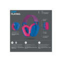 LOGITECH Lightspeed G435 Headset full size Bluetooth / 2.4 GHz radio frequency wireless blue Discord