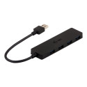 I-TEC USB 3.0 Slim Passive HUB 4 Port without power adapter, ideal for Notebook Ultrabook Tablet PC