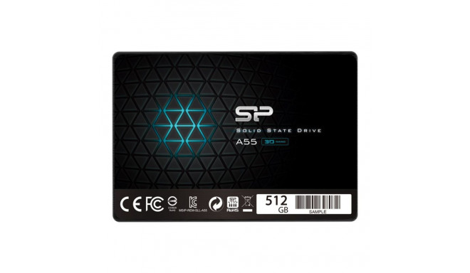 SILICONPOW SP512GBSS3A55S25 Silicon Power SSD Ace A55 512GB 2.5, SATA III 6GB/s, 560/530 MB/s, 3D NA