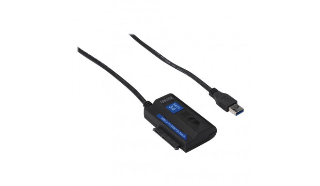 DIGITUS USB3.0 adaptor cable to SATA III incl. power supply for 2,5inch + 3,5inch HDD + SSD