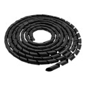 QOLTEC 52255 Qoltec Cable organizer 16mm 10m Black