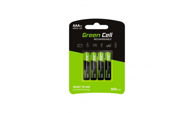 Green Cell 4x Akulaadija AAA HR03 800mAh