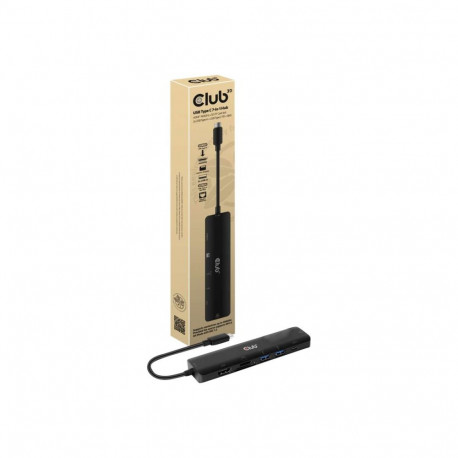 CLUB 3D USB TYPE C 7 IN 1 HUB HDMI 4K60HZ+SDTF KAARDILUGEJA+2XUSBA + USB C PD +RJ45