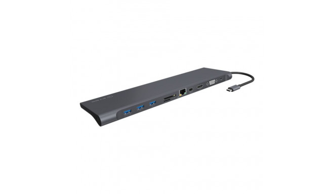 ICYBOX IB-DK2102-C IcyBox dokkimisjaam, USB Type-C, HDMI, miniDP, VGA