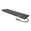 ICYBOX IB-DK2102-C IcyBox Docking Station, USB Type-C, HDMI, miniDP, VGA
