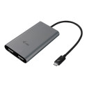 I-TEC THUNDERBOLT3 Dual DP Video Adapter for Thunderbolt3 MacOS and Windows supports 1x 5K 60Hz Moni
