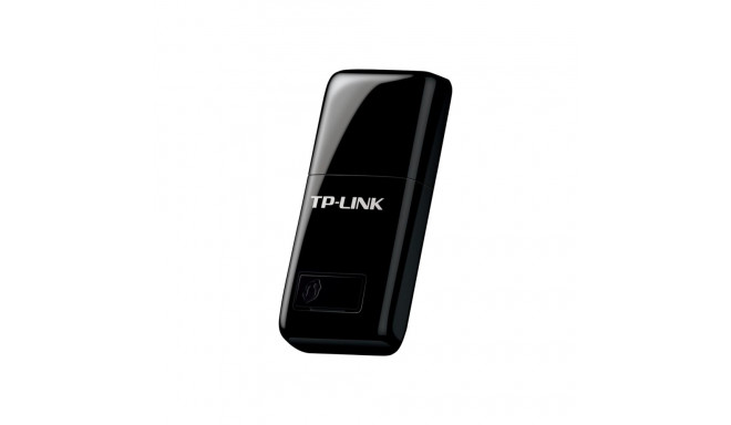 TP-LINK N300 WLAN Mini-USB-Adapter 2.4GHz 802.11b/g/n QSS-Taste Autorun-Tool supports Windows XP/Vis